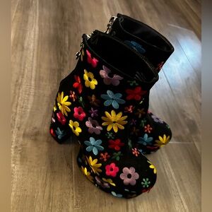 Current Mood Floral Embroidered Boots